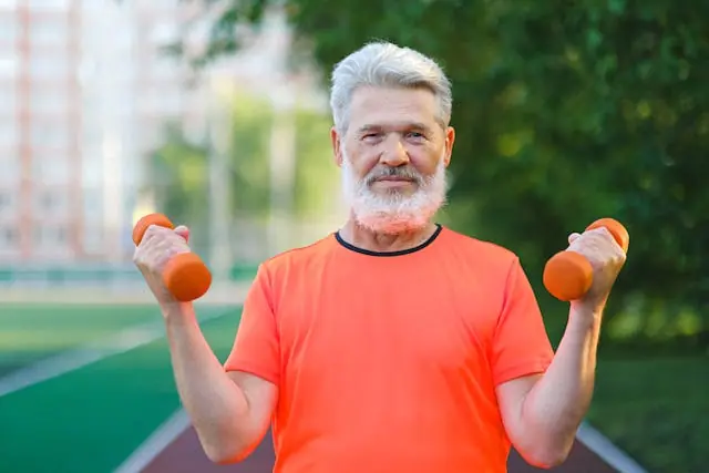 Man waking with steady morning energy