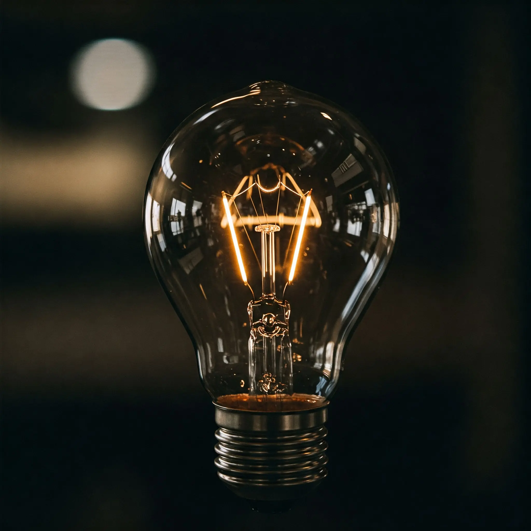 Warm bulb used as a low-stimulation evening light