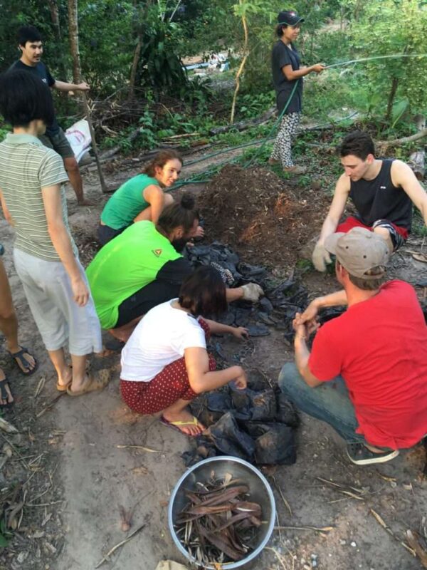 Community Gardening at Gaia Ashram Ecovillage